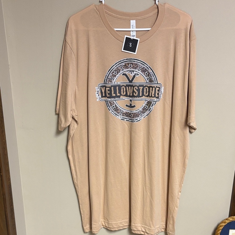 Yellowstone Tan Men's T-Shirt 2X